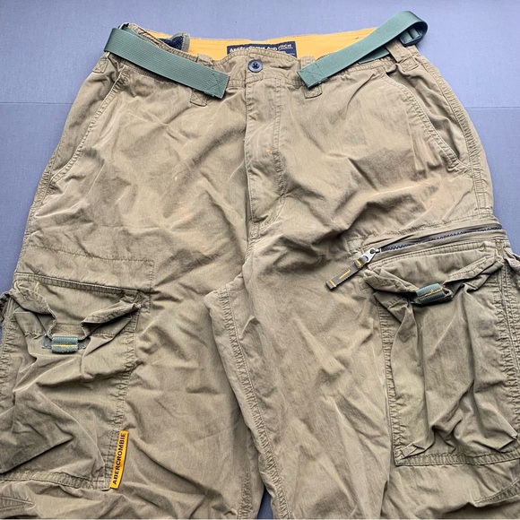 Vintage Abercrombie & Fitch Paratrooper Khaki Cargo Pants Men’s Size Small 29x29 - Picture 1 of 13